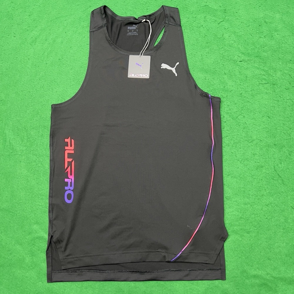 Puma All Pro Singlet Black Noir Size Small Tank Top